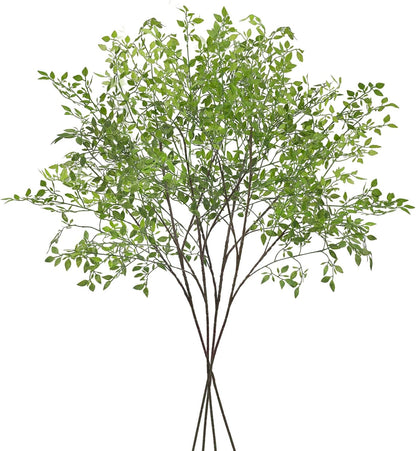 Artificial Nandina Stems, 43.3" Tall Faux Greenery Branches for Venue Styling & Event Decor