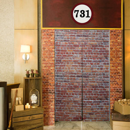 Bulk 78.7"x 49.2" Inches Classic Red Brick Wall Decor Christmas & Halloween Holiday Decoration Wholesale