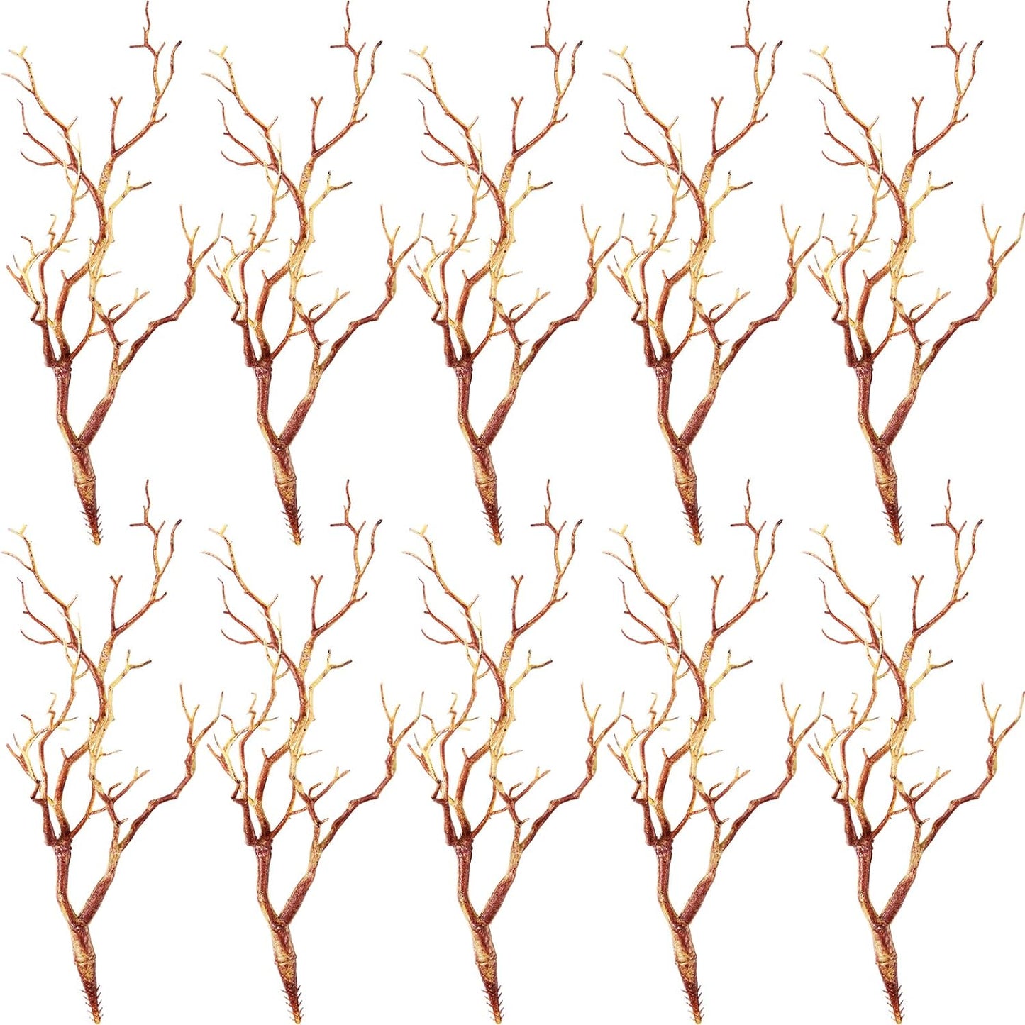 Bulk 10 Pcs Artificial Antler Shaped Manzanita Branches for Wedding Table Decor and Parties Wholesale