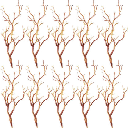 Bulk 10 Pcs Artificial Antler Shaped Manzanita Branches for Wedding Table Decor and Parties Wholesale