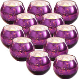 Bulk 12 Pcs Shine Bright Electroplated Glass Candle Holders for Weddings Parties Holidays Gifts and Bridal Showers Wholesale