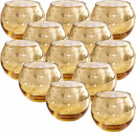 Bulk 12 Pcs Shine Bright Electroplated Glass Candle Holders for Weddings Parties Holidays Gifts and Bridal Showers Wholesale