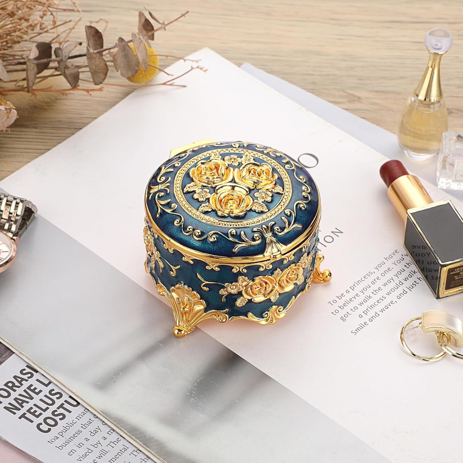 Bulk Antique Vintage Ring Box 2025 Victorian Style Jewelry Organizer Lined Interior for Bridal Shower Anniversary Gifts Wholesale