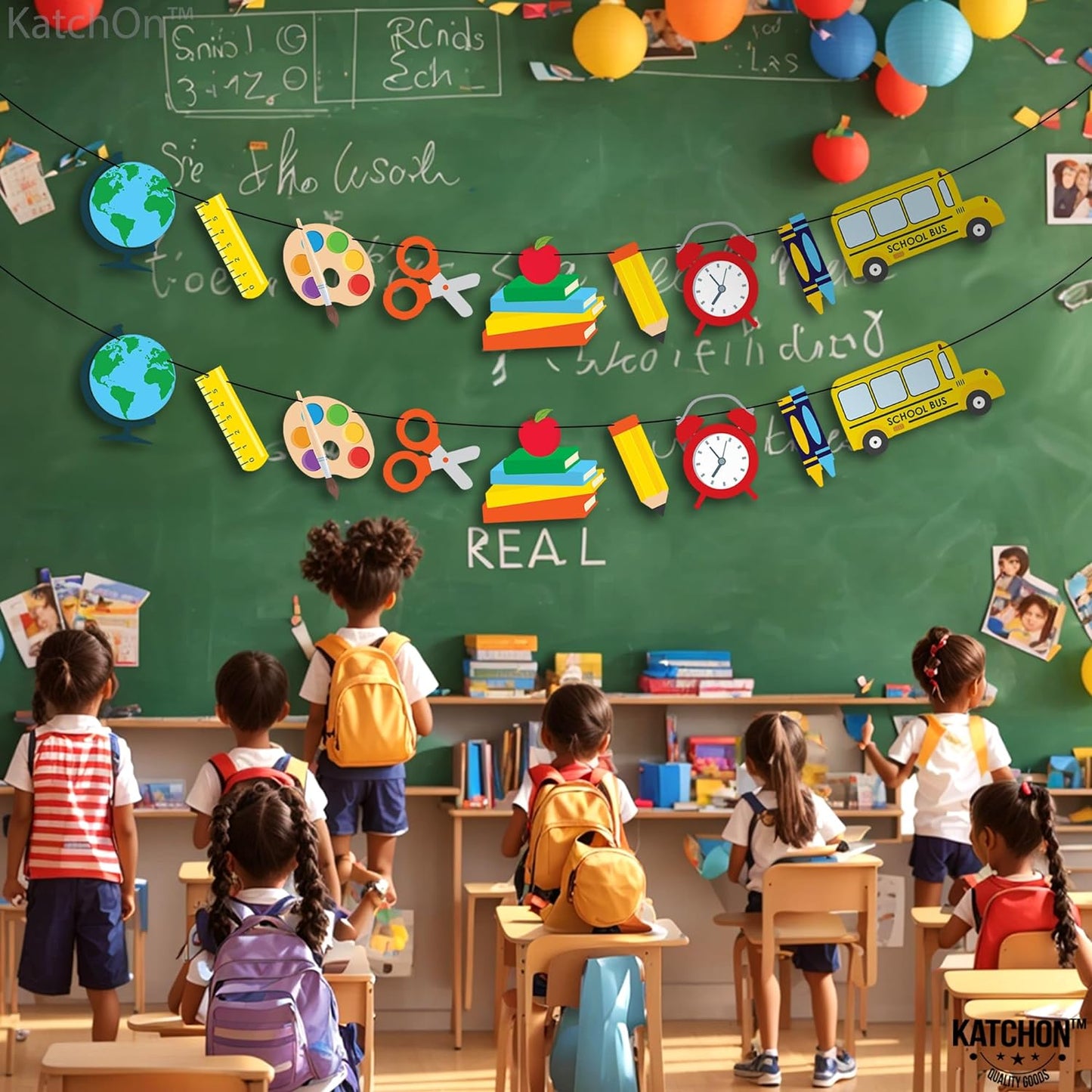 Bulk 10ft Back to School Banner Teacher Appreciation Decorations Large Back to School Garland for Classroom Party Wholesale