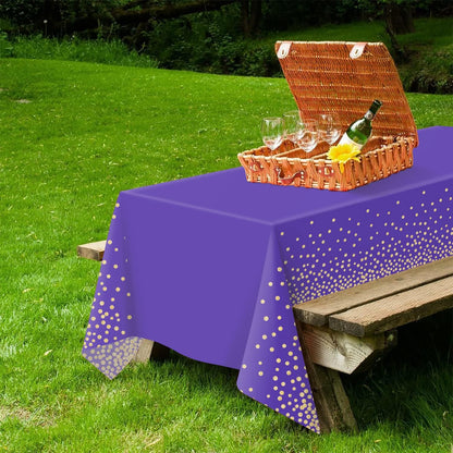 Bulk Waterproof Disposable Checkered Tablecloth 54 × 108 Inches Ideal for Outdoor Picnics Birthday Parties and Banquet Decoration Wholesale