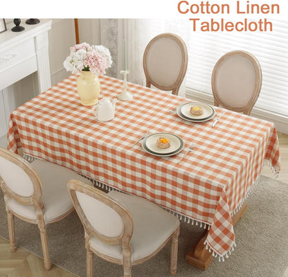 Bulk St. Patrick's Day Checkered Tablecloth Washable Buffalo Plaid with Tassel Suitable for Kitchen and Dining Room Decor Wholesale