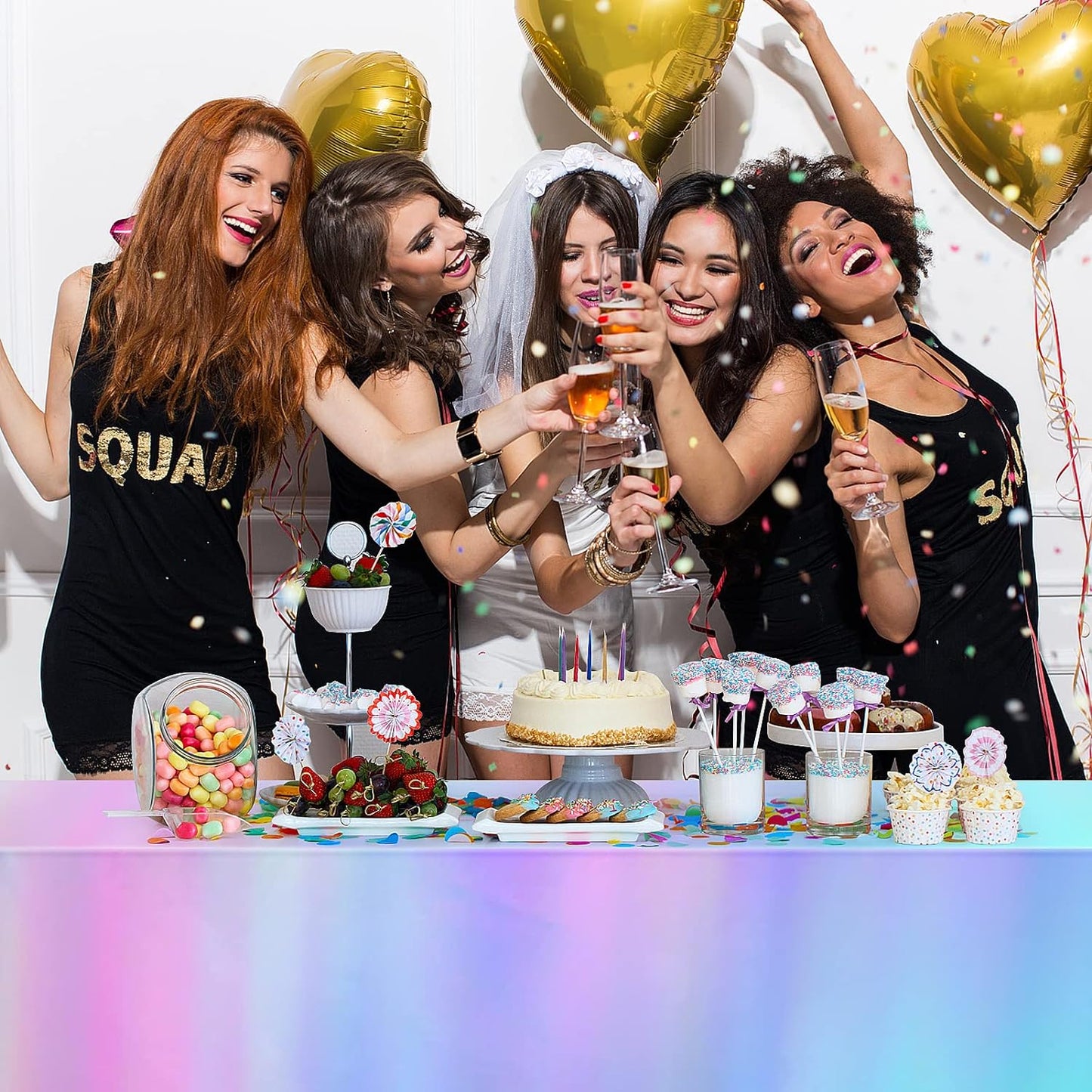 Bulk Vibrant Rainbow Disposable Tablecloth 54x108 Inches Ideal for Birthday Parties Buffets Disco and Mermaid Themed Decor Wholesale