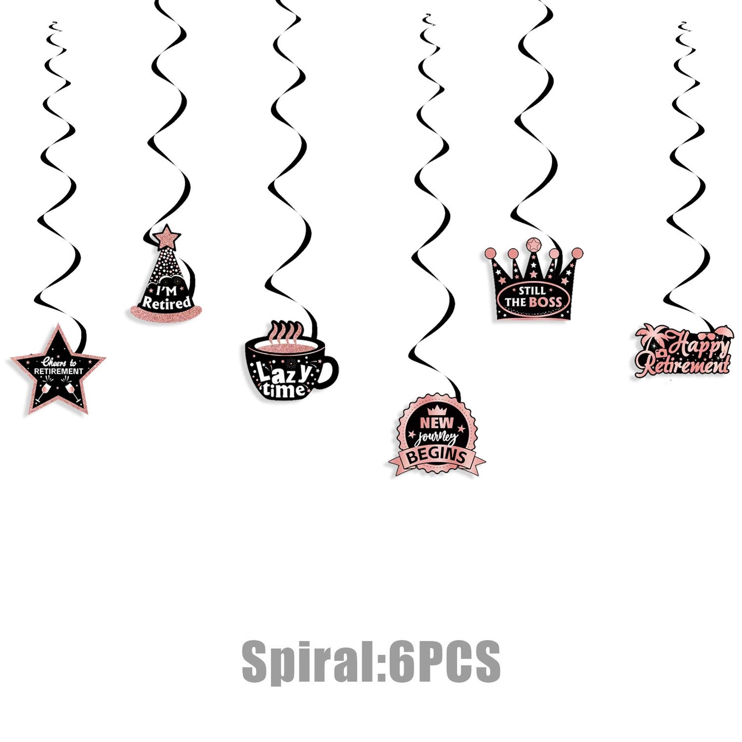 84-Piece Rose Gold Retirement Party Decor Kit - All-In-One Party Supplies & Decorations