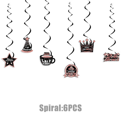 84-Piece Rose Gold Retirement Party Decor Kit - All-In-One Party Supplies & Decorations