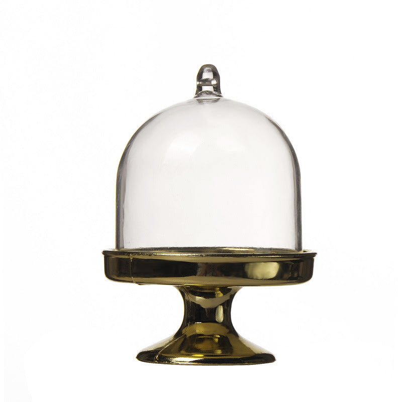 Bulk 12 Pack Clear Cake Stand Candy Treat Favor Boxes With Dome Cover for Birthday Wedding Holiday Party Supplies Wholesale