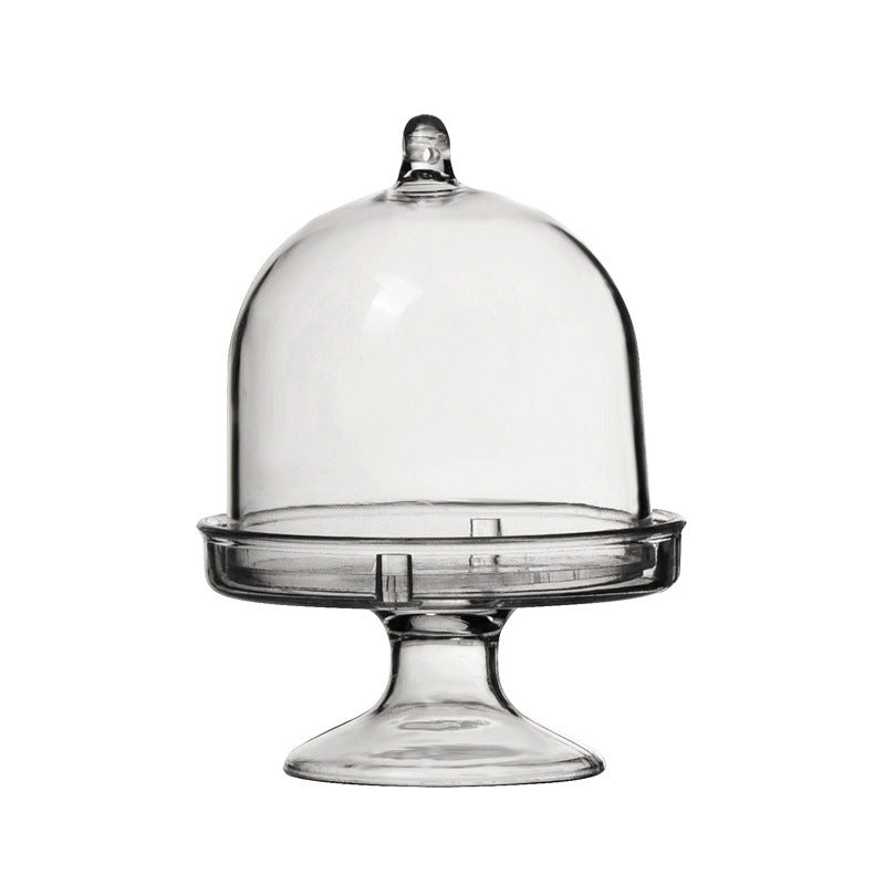Bulk 12 Pack Clear Cake Stand Candy Treat Favor Boxes With Dome Cover for Birthday Wedding Holiday Party Supplies Wholesale