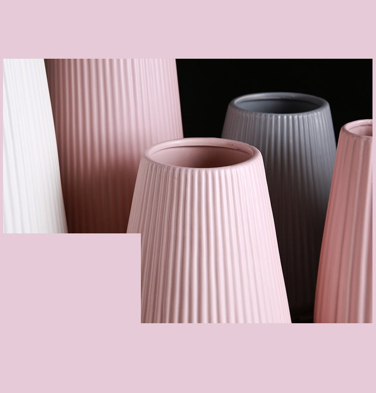 Bulk 2Pcs 12 Inch Ceramic Vase Modern Boho Vase for Home Weddings Decor Wholesale