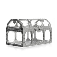 Bulk 12 Pack Clear Treasure Chest 3.5X2.5X2.4 Inch Plastic Favor Boxes for Wedding Party Wholesale