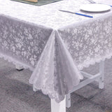 Bulk Beige 60" x 84" Rectangular Tablecloth Heavy Duty Waterproof Wipeable Table Cover for Kitchen and Dining Room Wholesale