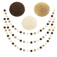 Bulk 3 Pcs Christmas Pom Pom Garland Red White Green Felt Ball Hanging Decorations for Home Decor Xmas Tree Birthday Parties & Holiday Decor Wholeasle