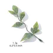 Artificial Silk Rose Leaves 100 Pcs Bulk Realistic Fake Flower Foliage for Decoration