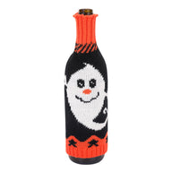 Bulk 5 Pcs Halloween Christmas Wine Bottle Covers Knitted Pumpkin Design for Holiday Decor Party Restaurant Decorations Wholesale