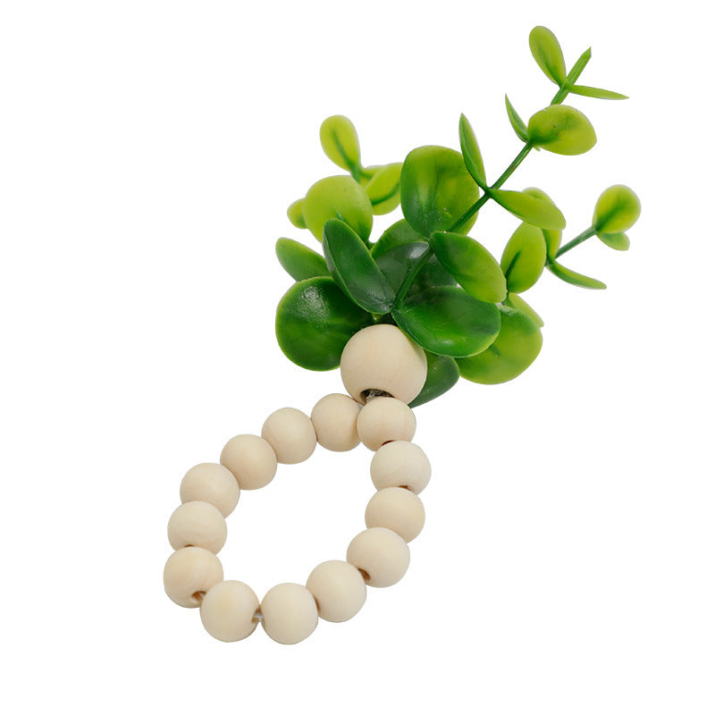 Bulk 2 Pcs Rustic Eucalyptus Napkin Rings Spring Summer Family Dinner Wedding Party Table Decoration Wholesale