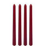 Bulk 12 Inch Tall Taper Candles Set of 4 Smokeless Unscented Candles for Weddings and Celebrations Parties Decor Wholesale