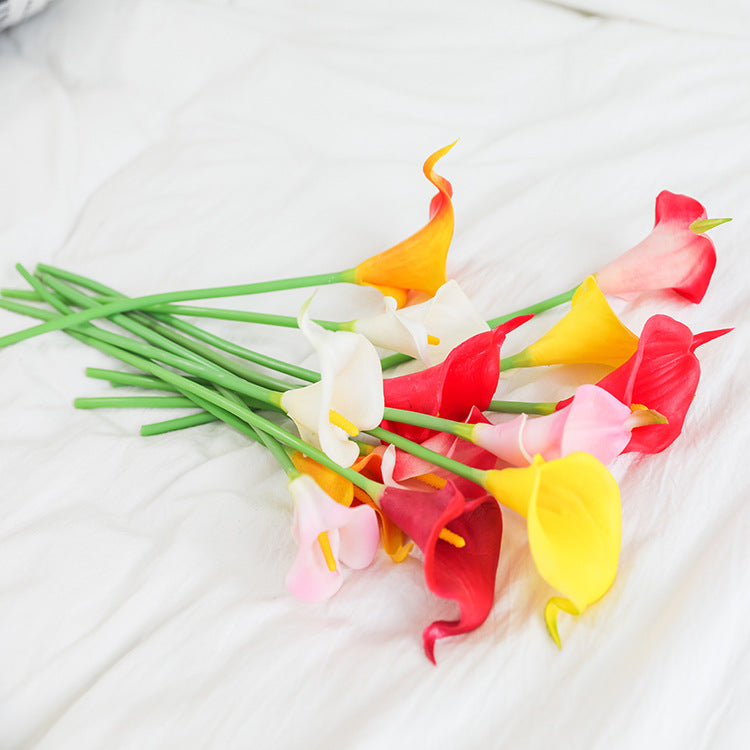 13 Inch Calla Lily Artificial Flowers 10 Pcs Silk Real Touch Lilies Arum Lily Bulk