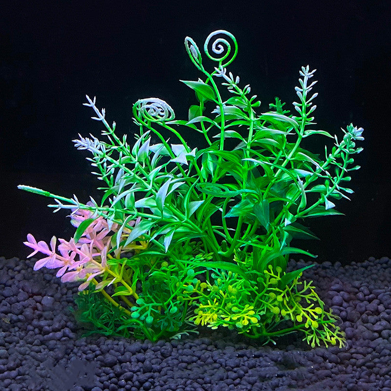 8 Pack Artificial Aquarium Plants for Fish Tank Landscaping, Underwater Decor, Bulk Set