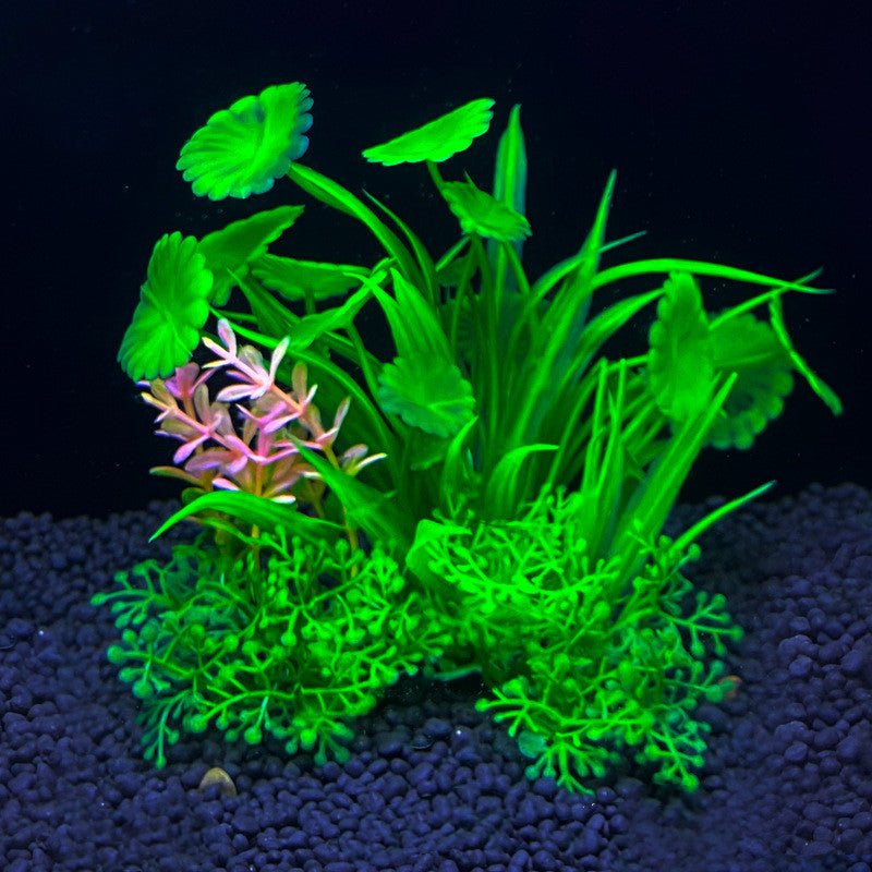 8 Pack Artificial Aquarium Plants for Fish Tank Landscaping, Underwater Decor, Bulk Set