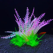8 Pack Artificial Aquarium Plants for Fish Tank Landscaping, Underwater Decor, Bulk Set