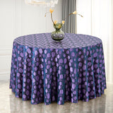 Bulk Jacquard Polyester Round Tablecloth Elegant and Durable Table Cover for Parties and Events Wholesale