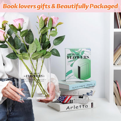 Bulk Book Shaped Flower Vase for Home Office Bookshelf Bedroom Decor Wholesale