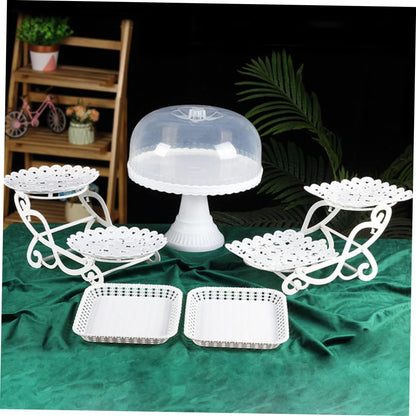 Bulk 2-Tier Dessert Stand Cake Stand Cookie Tray and Fruit Platter Versatile Party Wedding Dessert Display Wholesale