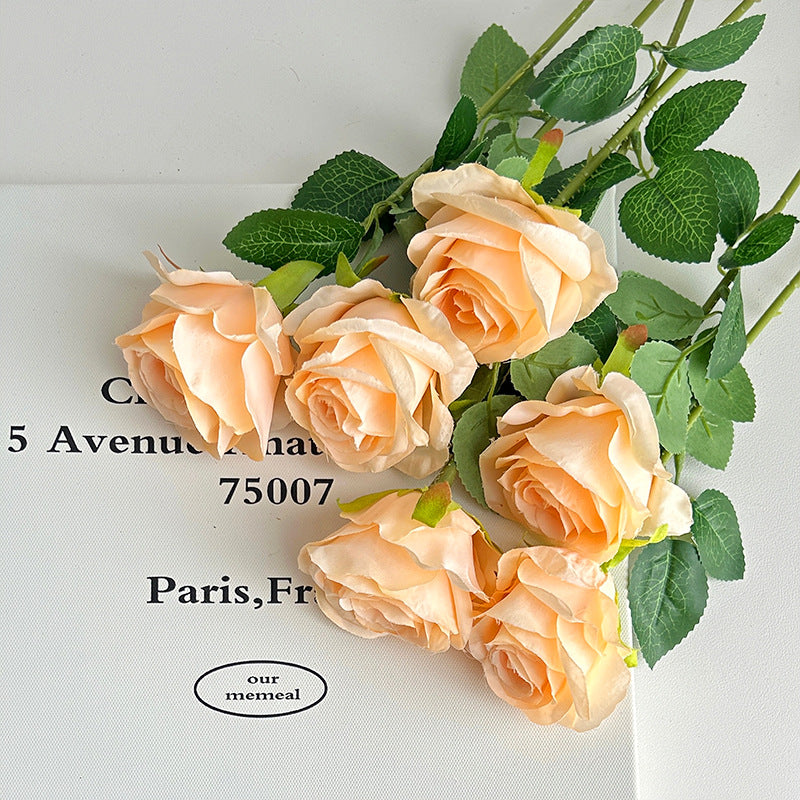 Event Artificial Rose Stems, 20in Single-Stem Roses for Venue Styling, Multiple Colors