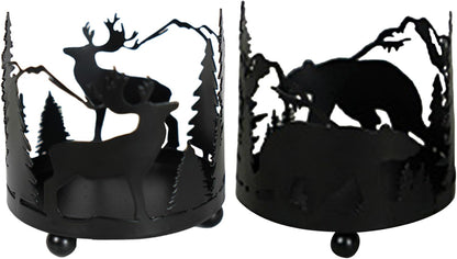 Bulk Christmas Scented Candle Holder with Iron Stand Creative Centerpiece for Dining Table Versatile Holiday Home Decor Wholesale