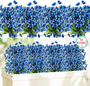10 Pcs UV Resistant Faux Flowers for Outdoors Bulk Artificial Silk Flowers