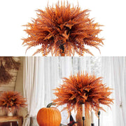 8 Bundles Artificial Boston Fern Plants 12 Inch Fall Greenery for Outdoor Decor