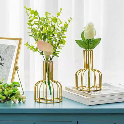 Bulk Geometric Metal Vase Centerpiece for Home Decor – Hydroponic Plant Stand for Weddings and Home Decorations Wholesale
