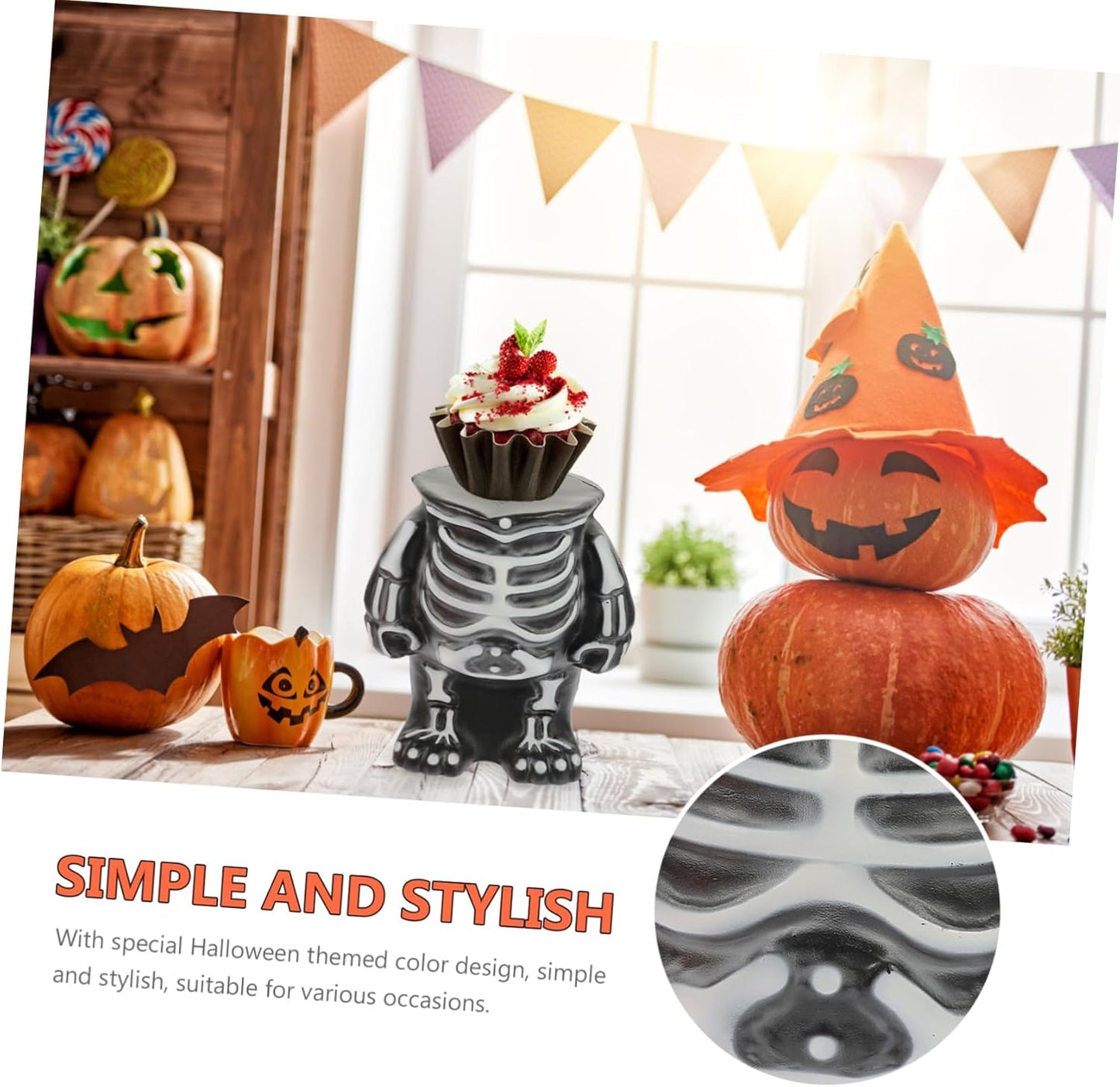 Bulk Halloween Skeleton Cake Stand Plastic Skeleton Frame Base for Cake Decorations Perfect for All Occasions Wholesale