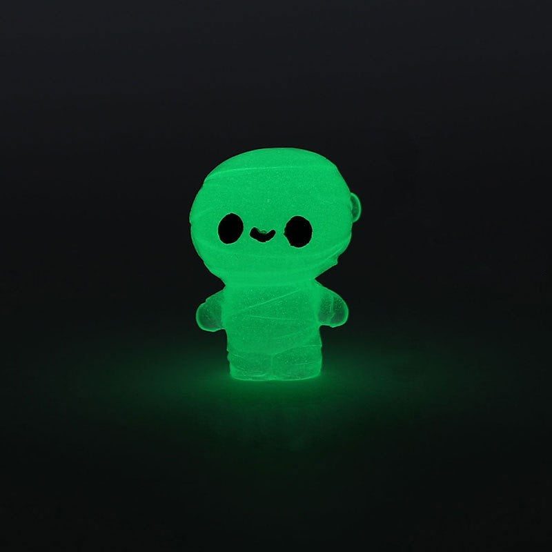 Halloween Decorations Glow-in-the Dark Fairy Garden Statues Miniature Spooky Tree Spirits for Miniature Landscape Decor