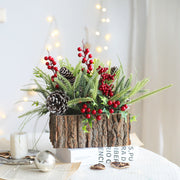 Christmas Tabletop Ornament 10 Inch Artificial Decorative Holiday Accent