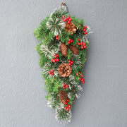 Christmas Upside Down Tree Wreath 26 Inch Artificial Holiday Decoration