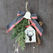 Christmas Star Wreath 10 Inch Artificial Holiday Decoration