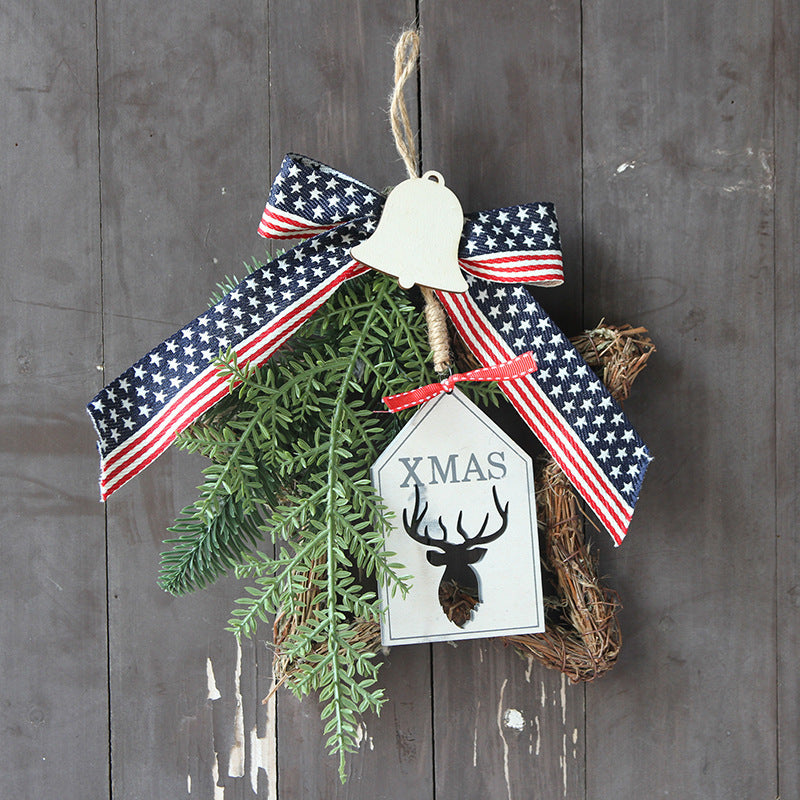 Christmas Star Wreath 10 Inch Artificial Holiday Decoration