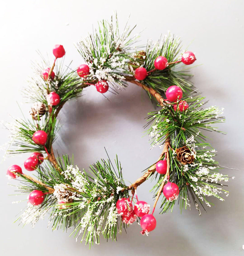 Christmas Berry Wreath 8 Inch Artificial Holiday Decoration