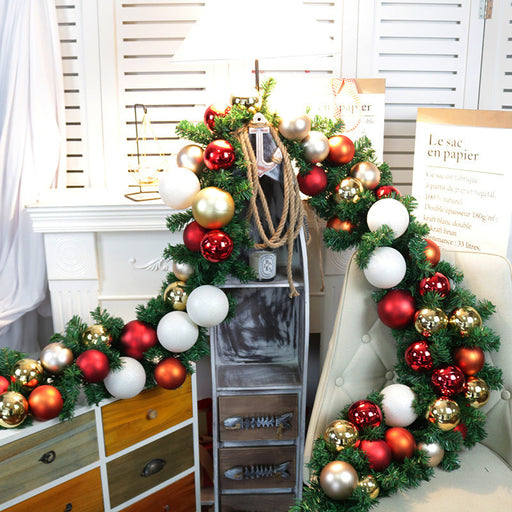 Artificial Rattan Christmas Window Garland 106 Inch Decor