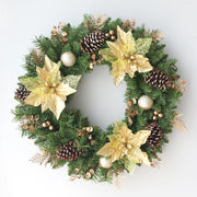 Christmas Starfish Pine Cone Wreath 24 Inch Artificial Holiday Decoration