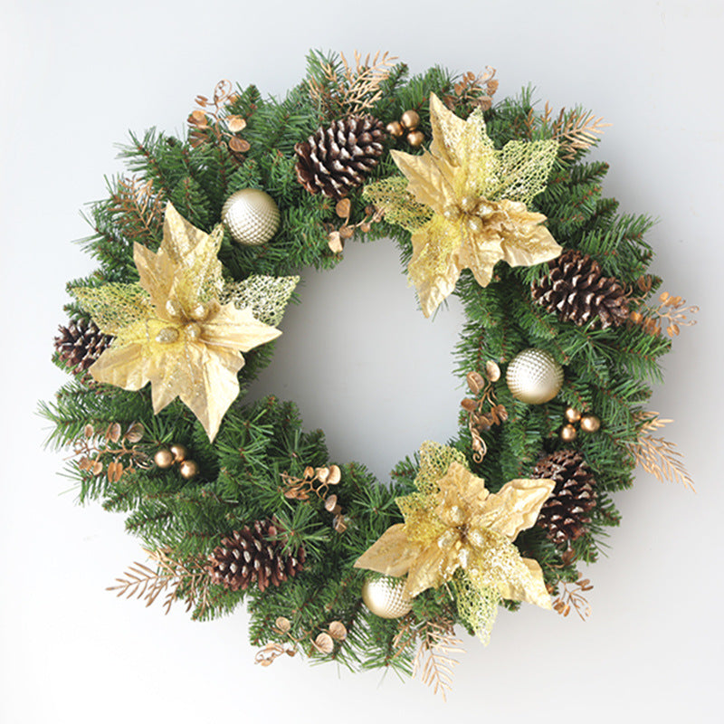 Christmas Starfish Pine Cone Wreath 24 Inch Artificial Holiday Decoration