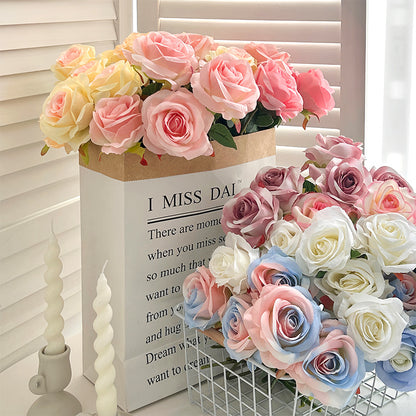 Event Artificial Rose Stems, 20in Single-Stem Roses for Venue Styling, Multiple Colors
