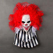 Halloween Horror Clown Wreath 20 Inch Artificial Decorative Halloween Wreath