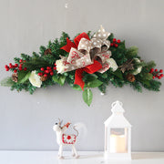 Christmas Horns Vine Glowing Wreath 24 Inch Artificial Lighted Holiday Decoration