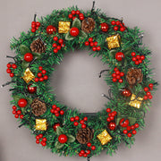 Christmas Berry Wreath Artificial Decorative Holiday Door Hanging 12, 16, 20, 24 Inch Options