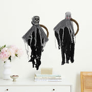 Halloween Skull Ghost Wreath 14 Inch Artificial Halloween Decoration